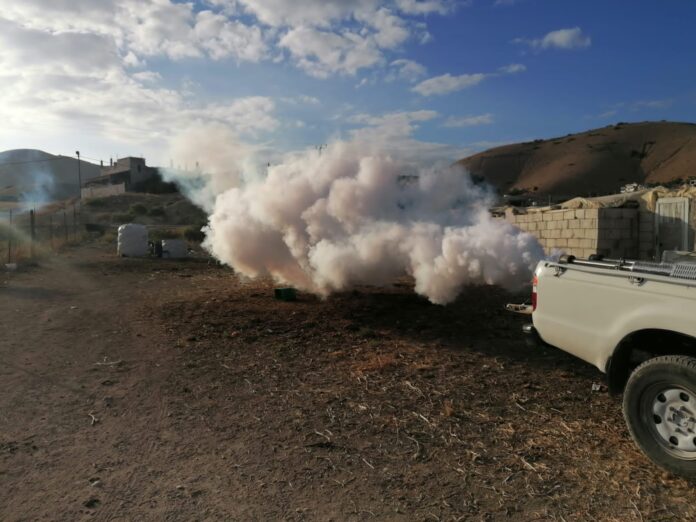 حملتان لمكافحة البعوض والذباب في الأغوار الشمالية وبني عبيد