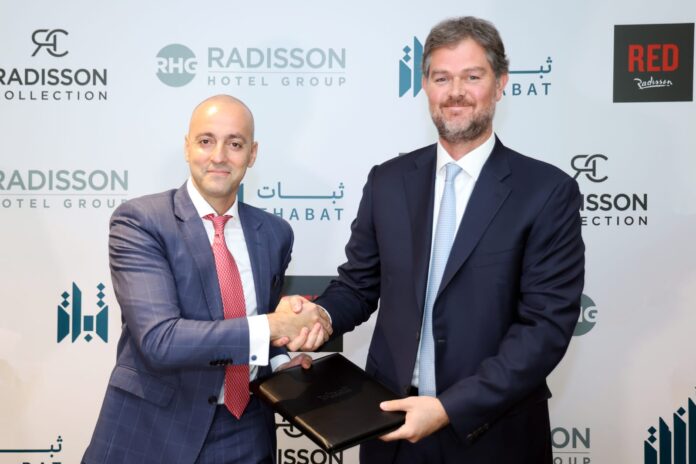 المستقل الاخباري إتفاقيتي شراكة بين شركة ثبات ومجموعة فنادق راديسون لإدارة مشروعين في قطاع المجمعات السكنية والفنادق بالمملكة المستقل الاخباري إتفاقيتي شراكة بين شركة ثبات ومجموعة فنادق راديسون لإدارة مشروعين في قطاع المجمعات السكنية والفنادق بالمملكة