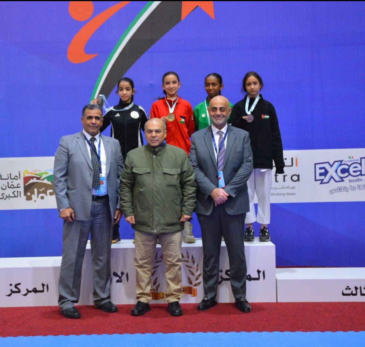 اصغر لاعبة في المنتخب الوطني للكراتيه تحرز الميدالية البرونزية في البطولة العربية