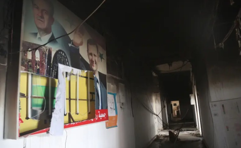 صورة من داخل سجن حماة بعد سيطرة المجموعات المسلحة المعارضة لنظام بشار الأسد، بقيادة هيئة تحرير الشام في ديسمبر/كانون الأول 2024