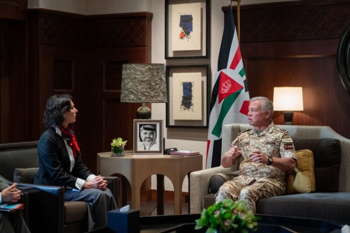 الملك يستقبل المفوضة الاوروبية للمساواة والاستعداد وادارة الازمات