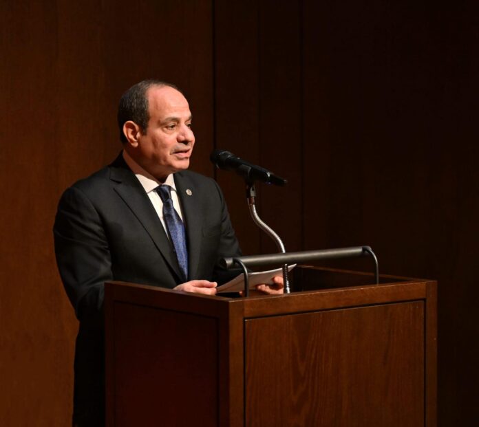 السيسي: تهجير الشعب الفلسطيني ظلم لا يمكن أن نشارك فيه