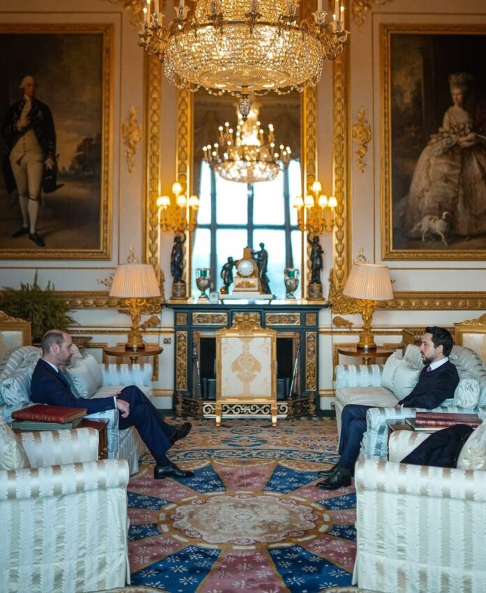 ولي العهد يلتقي الأمير ويليام في قصر ويندسور