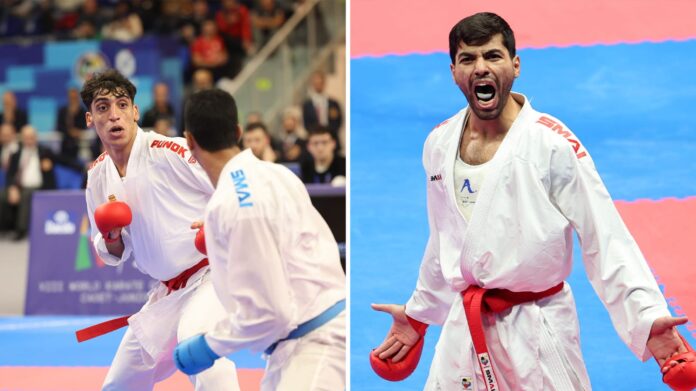 الجعفري والمصاطفة يحصدان فضيتان في الدوري العالمي للكراتيه
