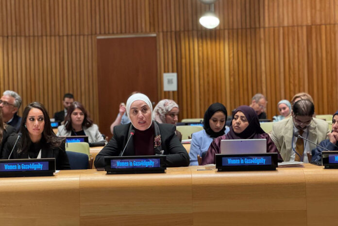 ماذا قالت وزيرة التنمية الاجتماعية عن نضال نساء غزة ؟