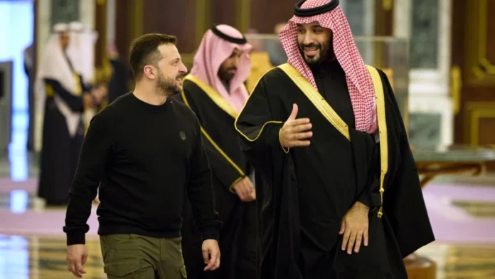 وصول الرئيس الأوكراني إلى السعودية