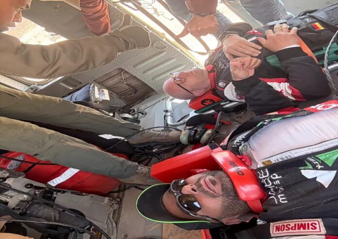 الراجحي بعد اصابته في رالي باها الاردن: الرياض تطلب اهلها - فيديو