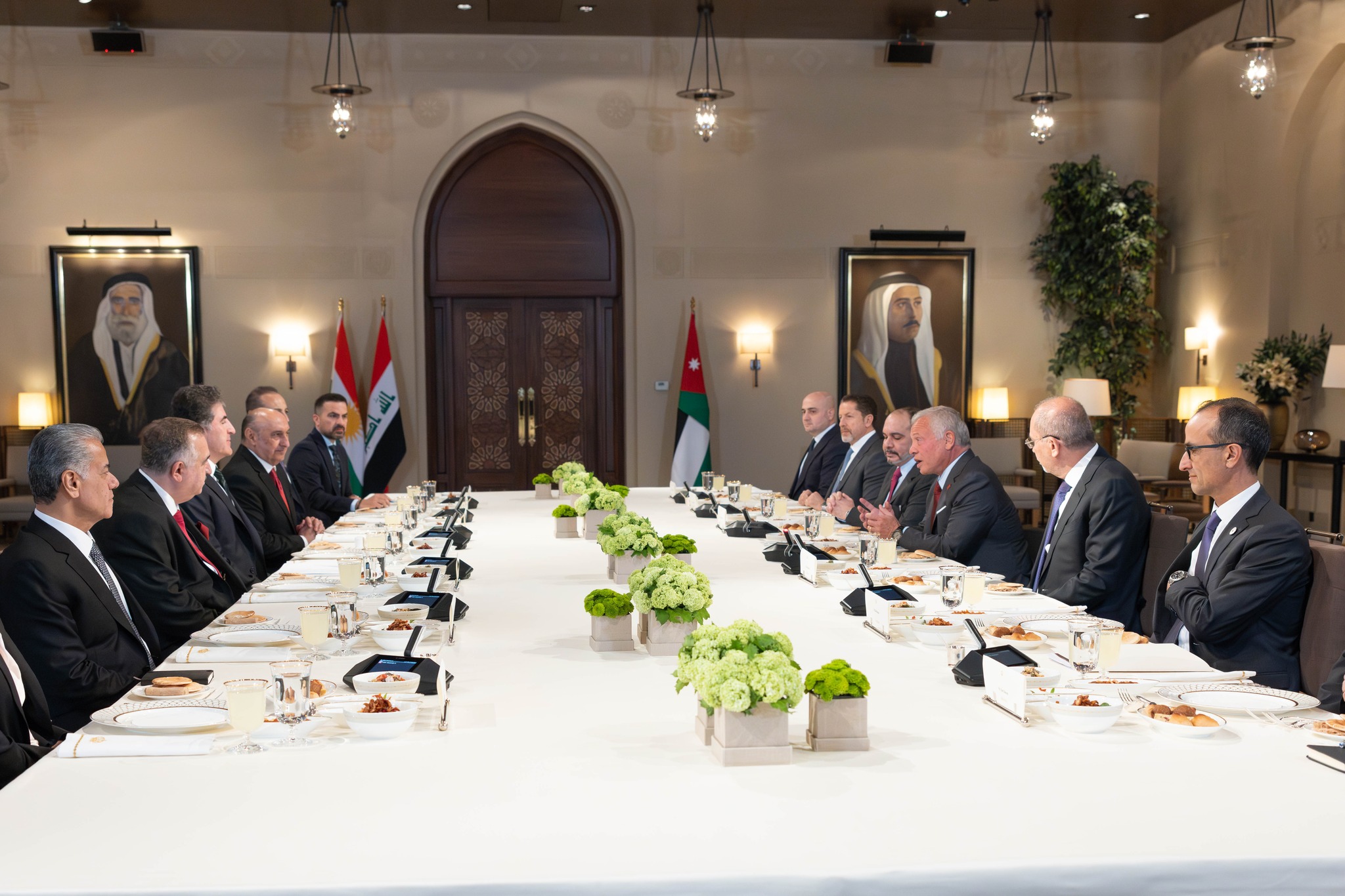 الملك يستقبل رئيس إقليم كردستان العراق