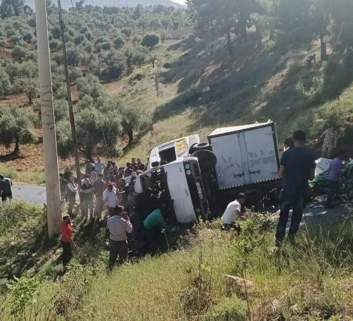 وفاتان و20 إصابة إثر حادث تصادم في جرش