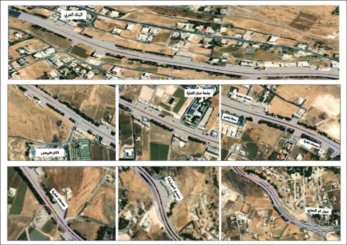 اطلاق مشروع لتحسين الحركة المرورية على طريق عمان - السلط