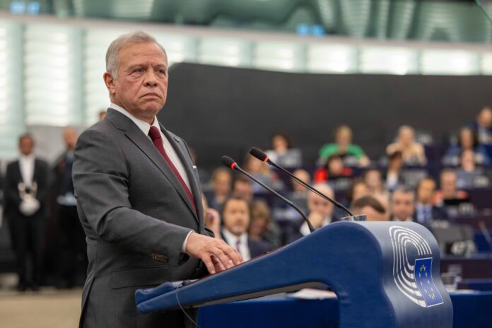 الملك يلقي خطابا أمام البرلمان الأوروبي