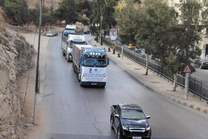 الاردن يسير قافلة اغاثية جديدة إلى شمال غزة الاردن يسير قافلة اغاثية جديدة إلى شمال غزة