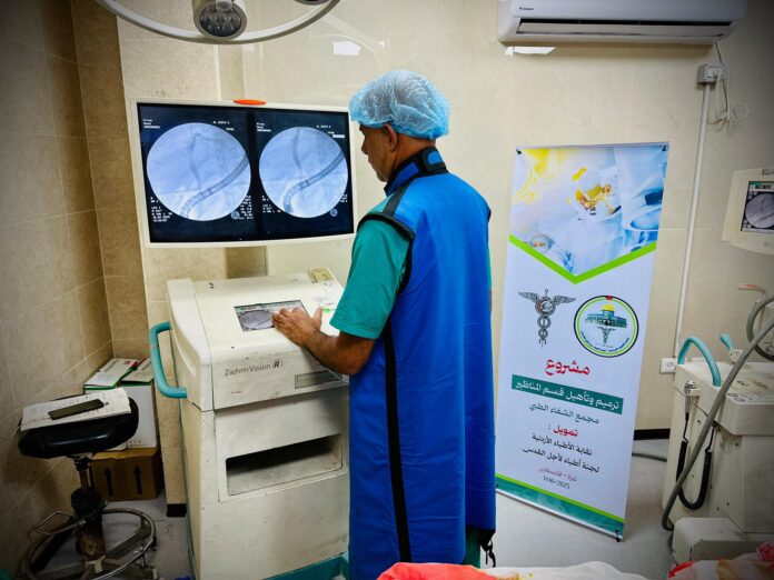 مراحل تجهيز قسم التنظير في مجمع الشفاء الطبي بغزة (صور) مراحل تجهيز قسم التنظير في مجمع الشفاء الطبي بغزة (صور)