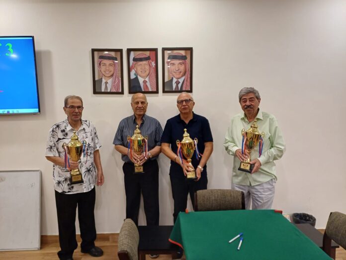 اختتام بطولة الأندية الأردنية للبريدج لعام 2025