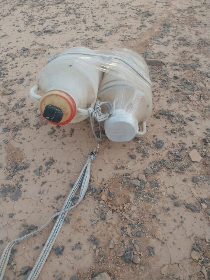 القوات المسلحة : احباط محاولة تهريب مخدرات بواسطة بالونات