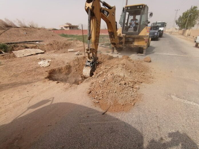 ضبط اعتداء على خط مياه مخصص للزراعة في الجيزة