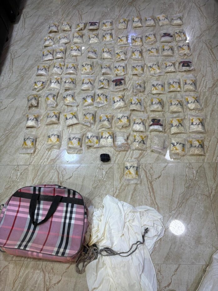 احباط محاولة تهريب مخدرات بواسطة بالونات