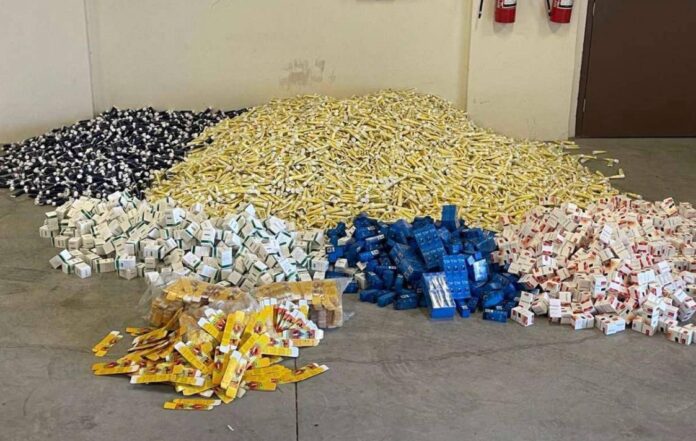 ضبط معمل لتصنيع أدوية مقلدة تحمل علامات تجارية عالمية