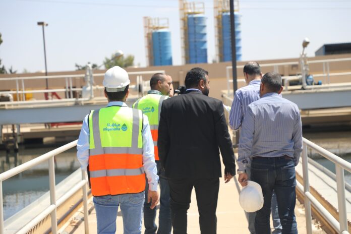 مياهنا :تنفيذ حلول مؤقتة لخط الناقل الرئيسي على طريق المطار