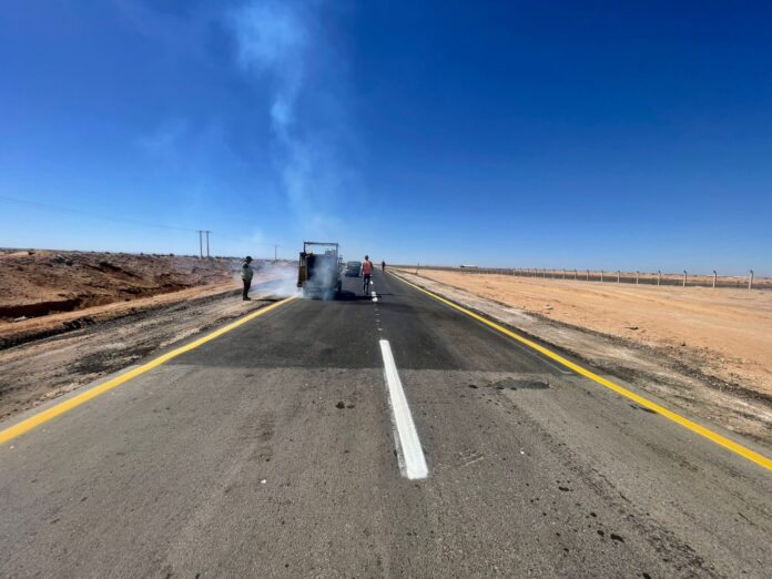 توسعة الطريق الملوكي في مادبا بطول 4 كلم تشارف على الانتهاء توسعة الطريق الملوكي في مادبا بطول 4 كلم تشارف على الانتهاء