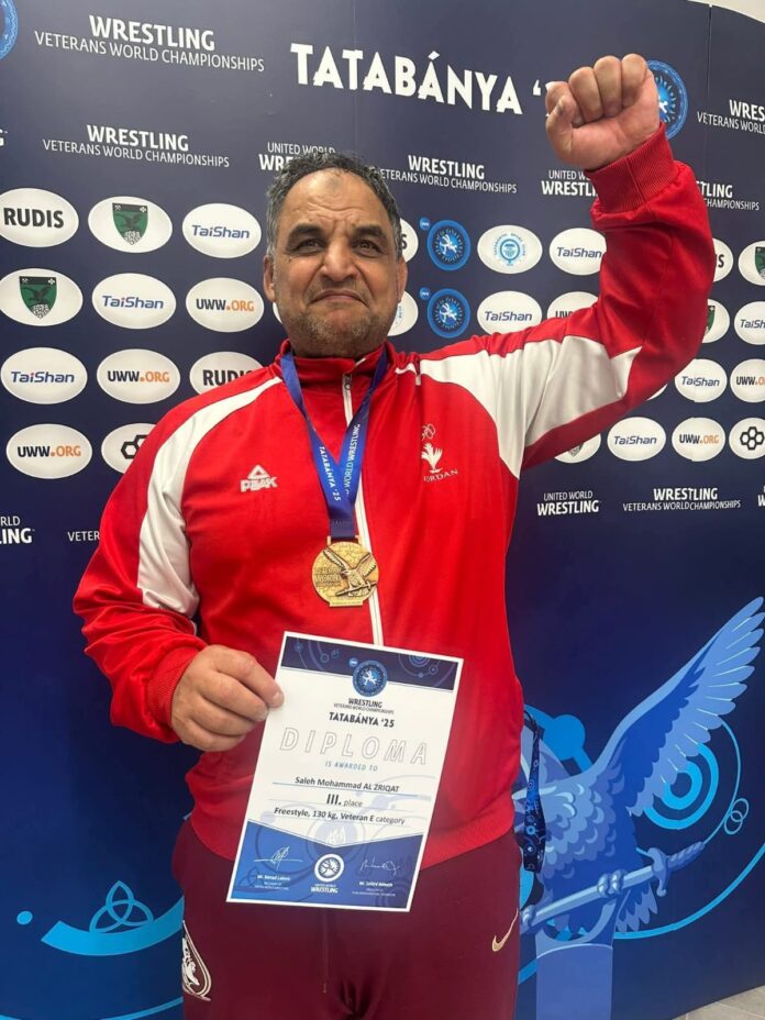 صالح ‏الزريقات يظفر بالميدالية البرونزية في بطولة العالم للأساتذة