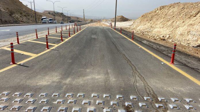 الانتهاء من تنفيذ مشروع صيانة طريق الرصيف الملوكي في معان