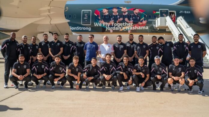 نائب الملك يستقبل منتخب النشامى في مطار الملكة علياء الدولي