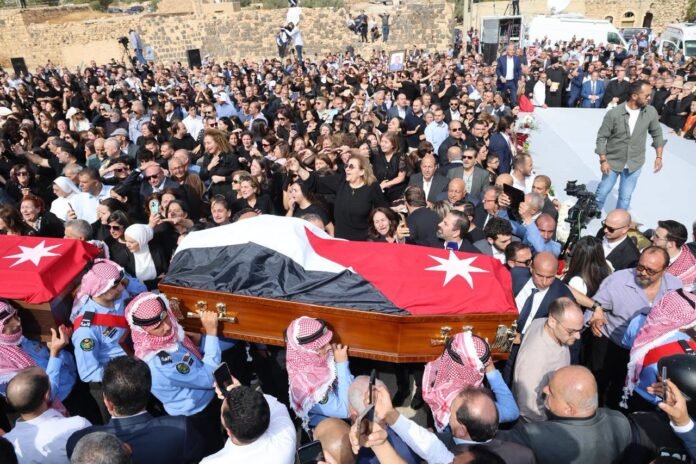 تشييع جثامين شهداء العملية الإرهابية في الكرك